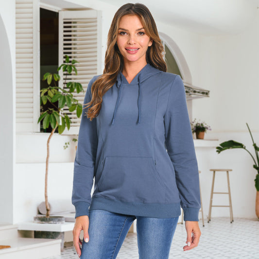 Bearsland Women's Nursing Hoodie with Pockets: Cozy, Convenient, and Stylish for Moms