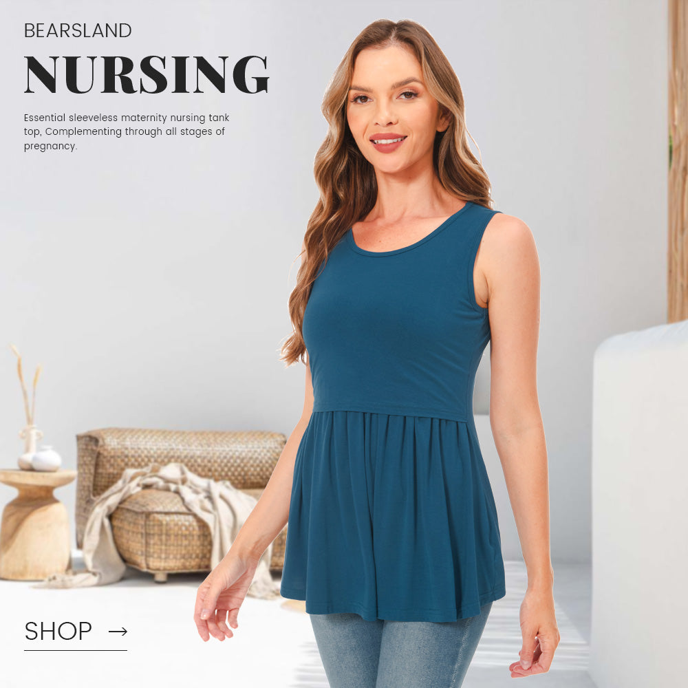Discover Comfort and Style with Bearsland Women's Maternity Nursing Tank Tops