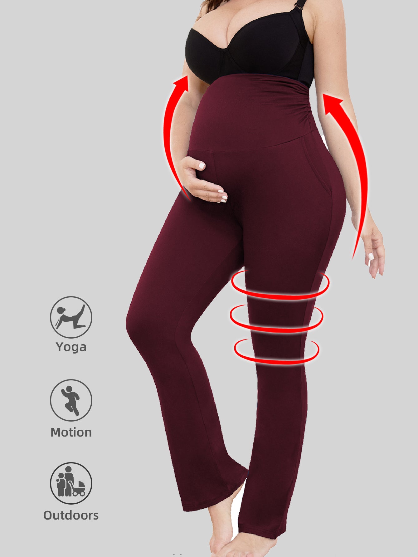 BEARSLAND Women's Maternity Pants