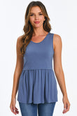 Bearsland Women's Sleeveless Round Neck Nursing Tank Top
