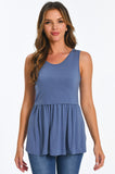Bearsland Women's Sleeveless Round Neck Nursing Tank Top