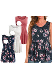 Bearsland Sleeveless Round Neck Nursing Tank Top