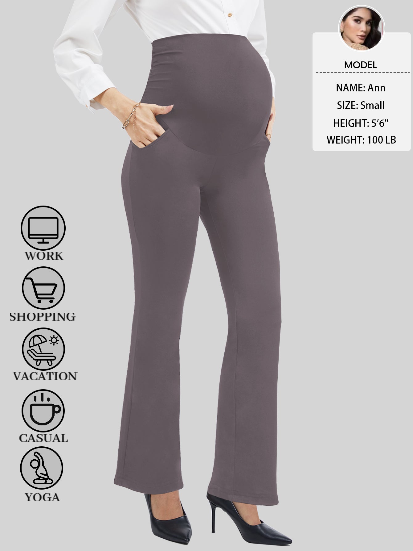 Beaisland Women's Plus Size Maternity Pants