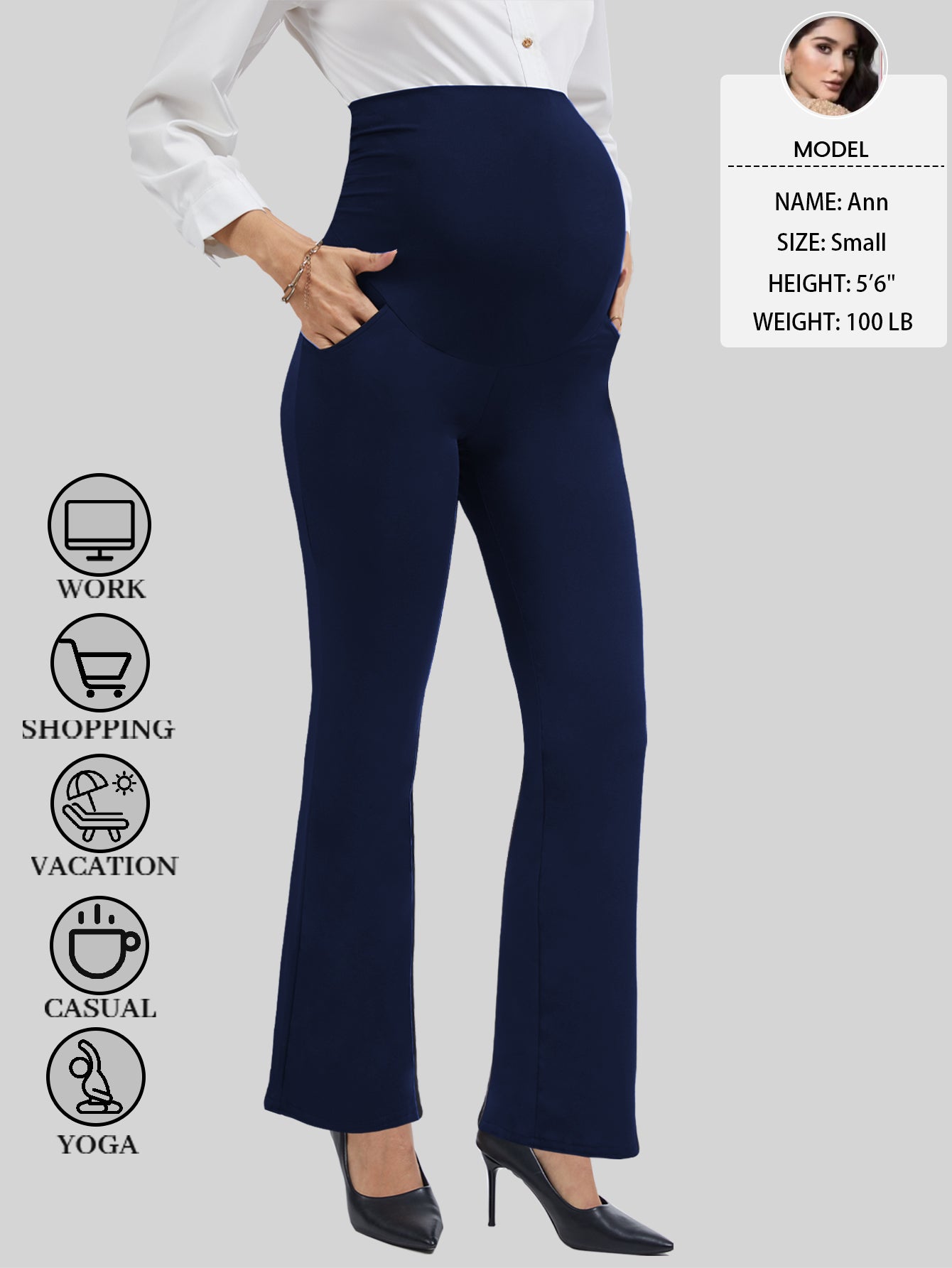 Beaisland Women's Plus Size Maternity Pants
