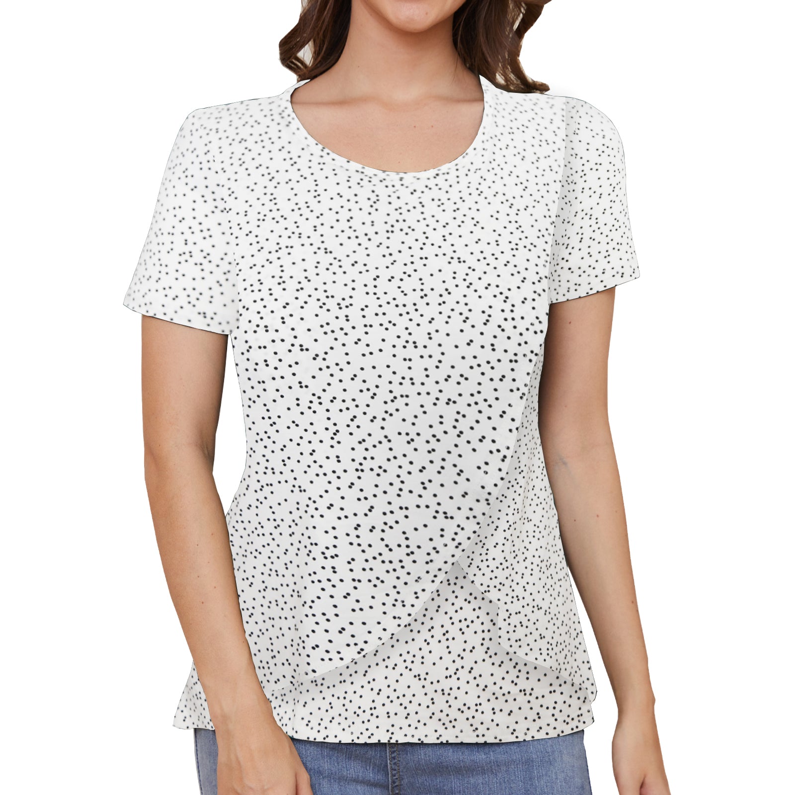 Beaisland Maternity Shirts Short Sleeve Nursing Tops, 3-Pack