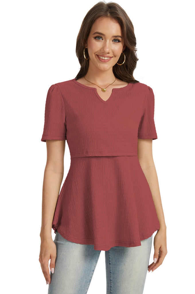 Bearsland 3-pack Short Sleeve V-Neck Nursing Shirt