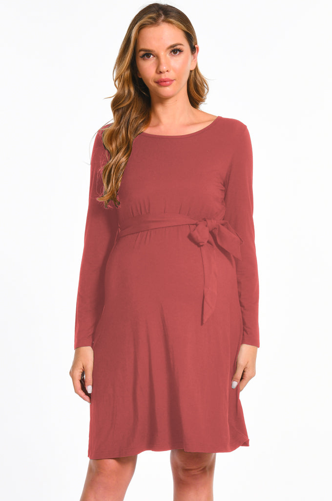 Bearsland Women’s Maternity Midi Dress