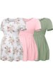 Grey green + Pink + Gardenia