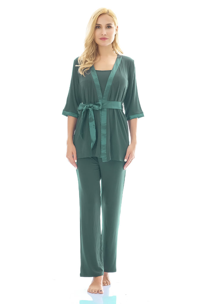 Bearsland Maternity Nursing Pajamas 3 Piece Set