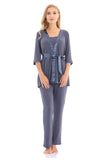 Bearsland Maternity Nursing Pajamas 3 Piece Set