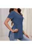 Bearsland Women's Maternity Shirt Casual Tops Side Split Pullovers Pregnancy Clothes