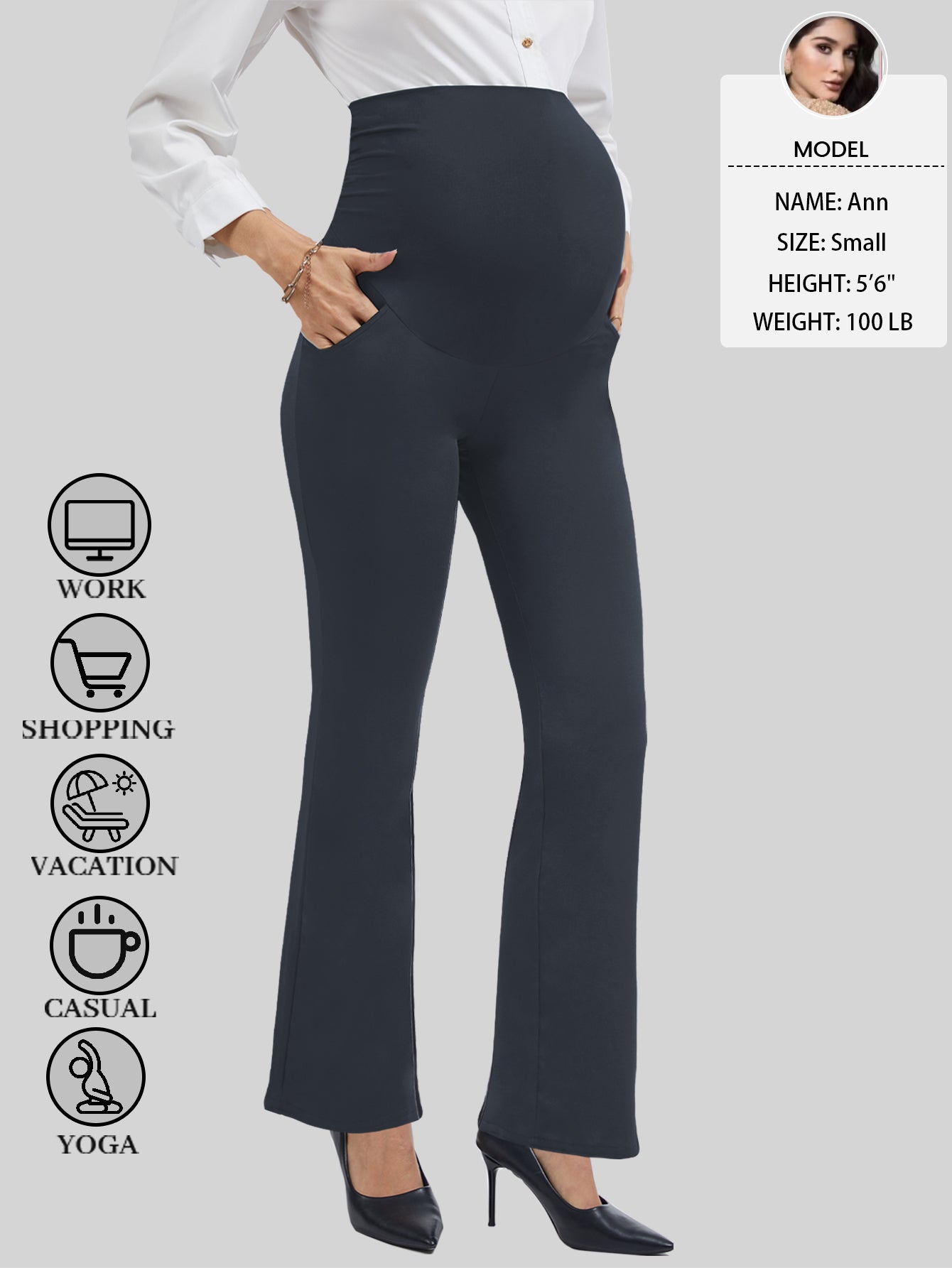 Beaisland Women's Plus Size Maternity Pants