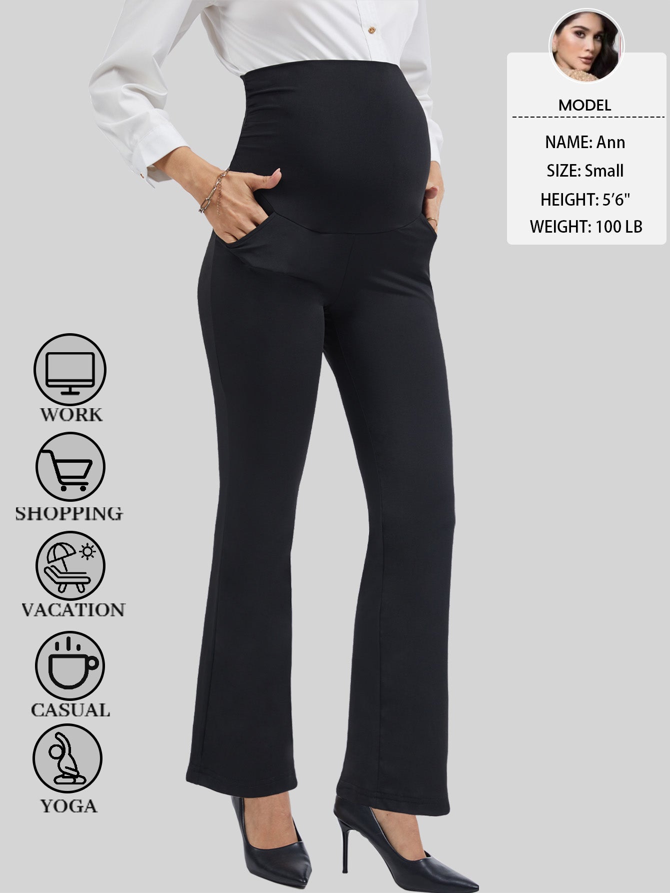 Beaisland Women's Plus Size Maternity Pants