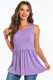 Bearsland Women's Sleeveless Round Neck Nursing Tank Top