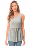 Bearsland Women's Sleeveless Round Neck Nursing Tank Top