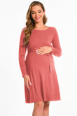 Bearsland Women’s Maternity Midi Dress