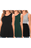 Beaisland 3 Pack Women Maternity Tank Tops Sleeveless Pregnancy Tank Shirts Postpartum Tops Basic Shirts Summer