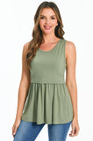 Bearsland Women's Sleeveless Round Neck Nursing Tank Top