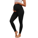 Bearsland Women's Plus Size Maternity Leggings Two-Piece Set