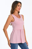 Bearsland Women's Sleeveless Round Neck Nursing Tank Top
