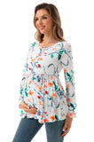 Bearsland  Long Sleeve Round Neck Casual Pregnancy Clothes