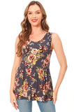 Bearsland Sleeveless Round Neck Nursing Tank Top