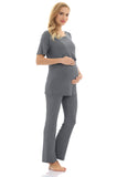 Bearsland Women's Maternity Nursing Pajamas Sleepwear Set