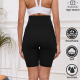 DDLUYY Women's Plus Size Butterluxe Tummy Control High Waist Yoga Shorts Workout Athletic Biker Shorts with Pockets 3-Pack