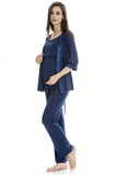 Bearsland Maternity Nursing Pajamas 3 Piece Set