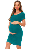 Bearsland Women Summer Short Sleeve Maternity Dress