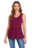 Bearsland Women's Sleeveless Round Neck Nursing Tank Top