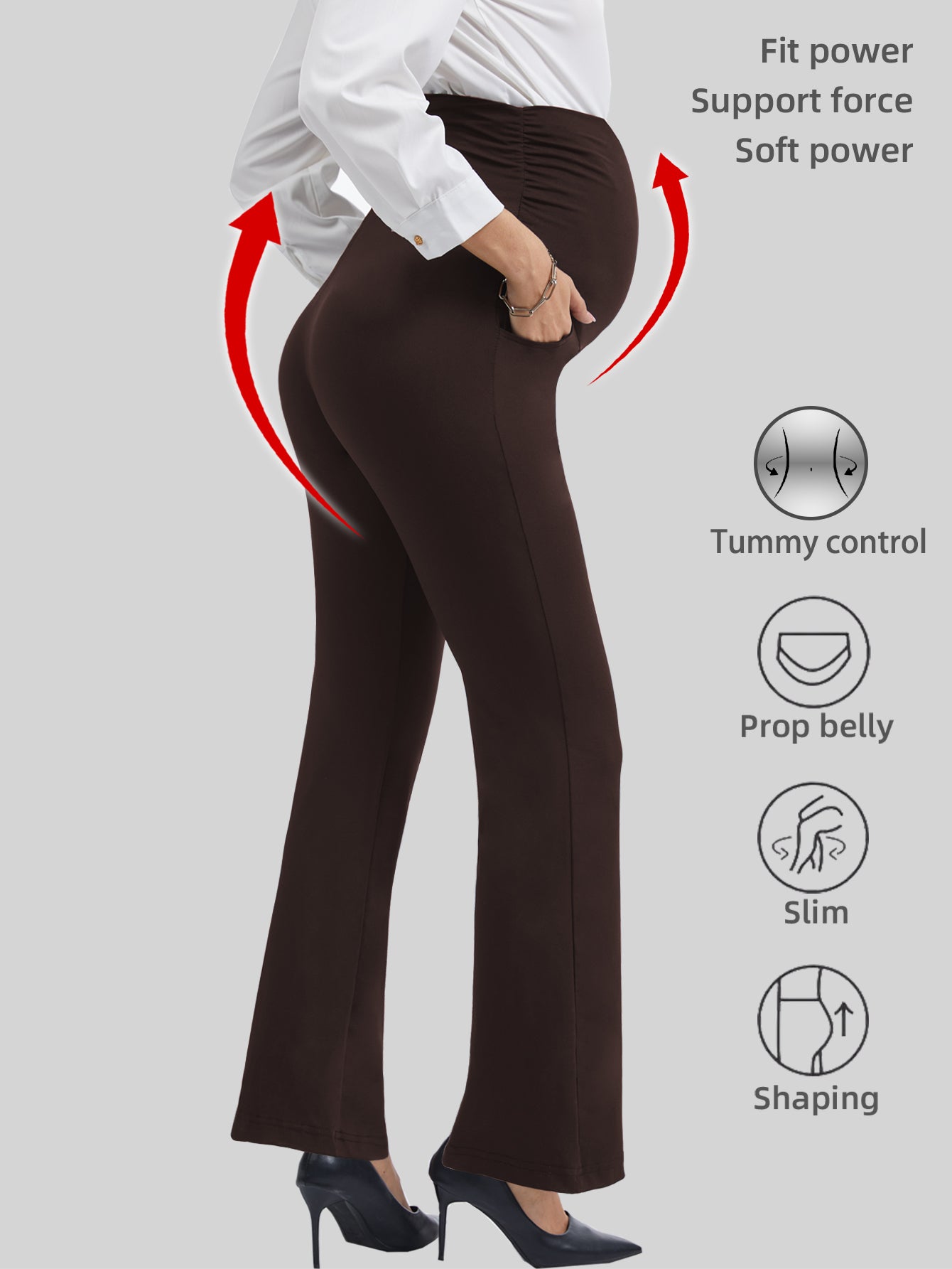 Beaisland Women's Plus Size Maternity Pants