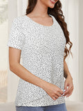 Beaisland Maternity Shirts Short Sleeve Nursing Tops, 3-Pack