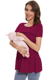 Bearsland Women’s Nursing Top 3pack Short Sleeve Scoop Neck Nursing Shirt