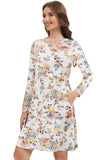 Bearsland Women’s Long Sleeve Nursing Dress with Pocket