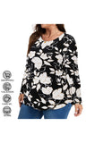 Women's Plus Size Tops Crew neck Long Sleeve Shirts Loose Tunic Tops Fall Shirts