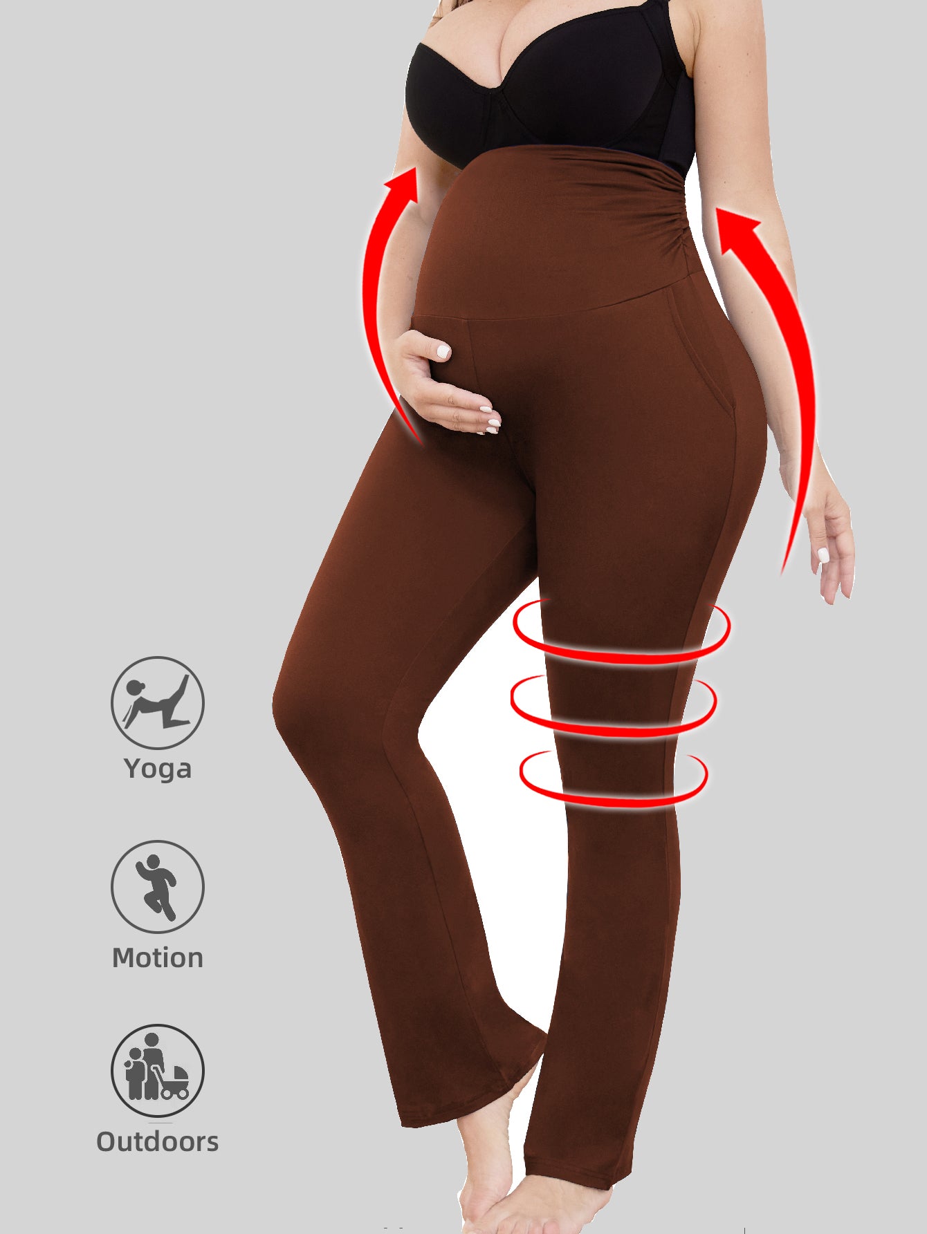 BEARSLAND Women's Maternity Pants