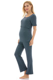 Bearsland Women's Maternity Nursing Pajamas Sleepwear Set