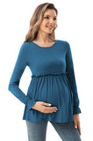 Bearsland  Long Sleeve Round Neck Casual Pregnancy Clothes