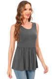 Bearsland Women's Sleeveless Round Neck Nursing Tank Top