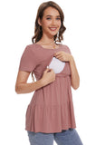 Bearsland Women’s Nursing Top 3pack Short Sleeve Scoop Neck Nursing Shirt