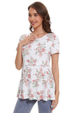 Bearsland Women’s Nursing Top 3pack Short Sleeve Scoop Neck Nursing Shirt