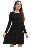 Bearsland Women’s Long Sleeve Nursing Dress with Pocket