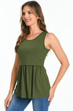 Bearsland Women's Sleeveless Round Neck Nursing Tank Top