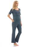 Bearsland Women's Maternity Nursing Pajamas Sleepwear Set