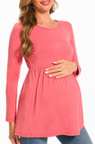Beaisland Women's Long Sleeve Maternity Shirts Basic Casual Pregnancy Top