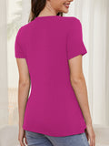 Beaisland Maternity Shirts Short Sleeve Nursing Tops, 3-Pack