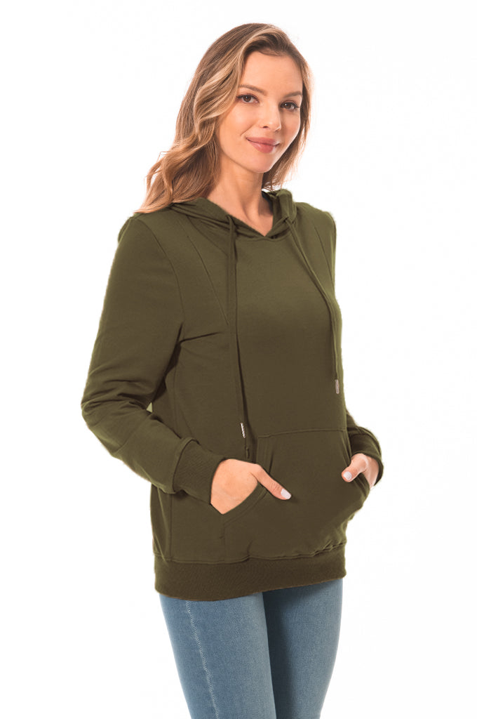 Bearsland Women's Maternity Sporty Hoodie