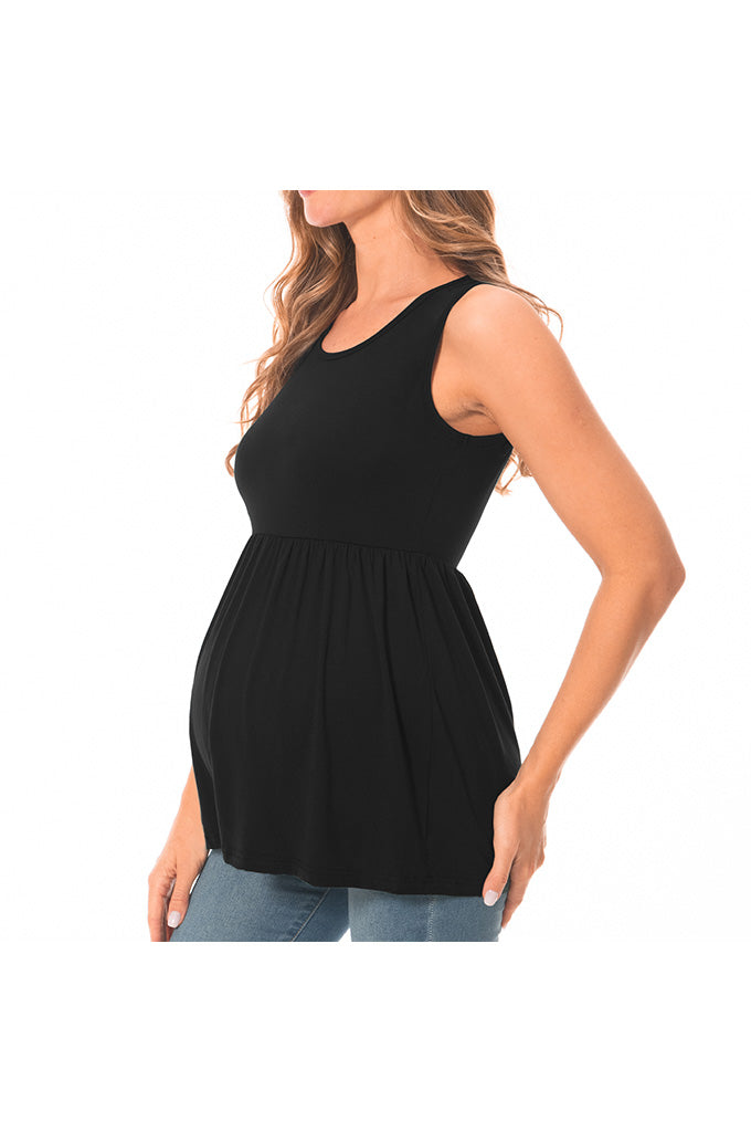 Beaisland 3 Pack Women Maternity Tank Tops Sleeveless Pregnancy Tank Shirts Postpartum Tops Basic Shirts Summer