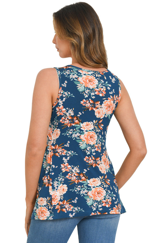 Bearsland Sleeveless Round Neck Nursing Tank Top